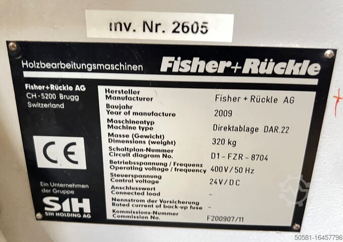 Veneer splicing machine Fisher+Rueckle FZR-15+DAR-22