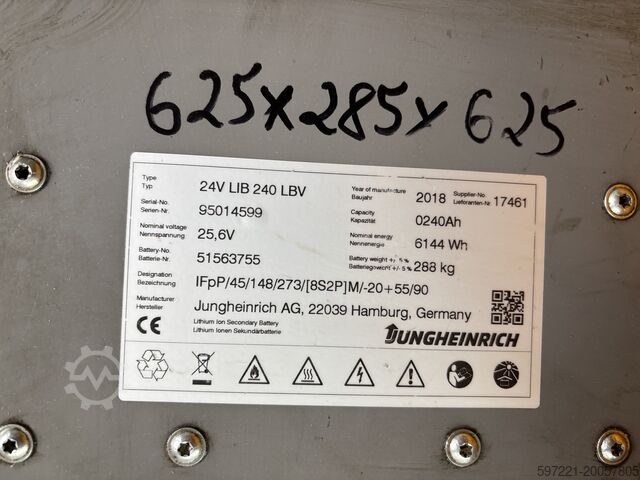 Electric Pallet Trucks Jungheinrich ERE  120 FP Lithium 1600mm