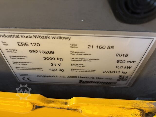 Electric Pallet Trucks Jungheinrich ERE  120 FP Lithium 1600mm