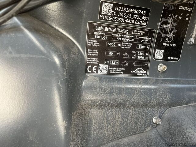 Electric 4-wheel forklift Linde E50HL-01