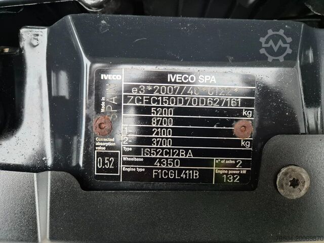 Ladepritsche Iveco Daily 50C18 Pritsche 3.0D Euro 6 Hi-Matic GVW 3...