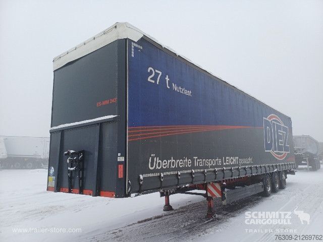 Open semitrailer with tarp Berger Curtainsider Mega