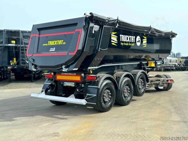 Kipper Auflieger SCHWARZMÜLLER ALU Halfpipe 25 cbm, 5 t. leer, MIETEN?