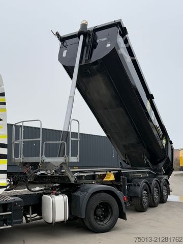 Kipper Auflieger SCHWARZMÜLLER ALU Halfpipe 25 cbm, 5 t. leer, MIETEN?