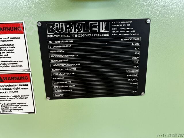 Walzauftragmaschine BÜRKLE Multiline SKA-1300