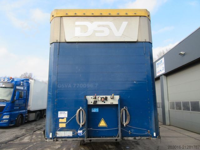 Open semitrailer with tarp SCHMITZ CARGOBULL MegaVarios verbreiterbar/auskurbelbar Ersatzrad
