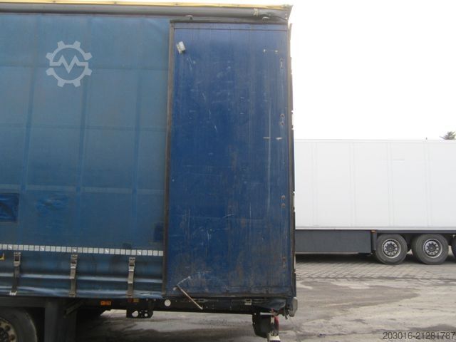 Open semitrailer with tarp SCHMITZ CARGOBULL MegaVarios verbreiterbar/auskurbelbar Ersatzrad