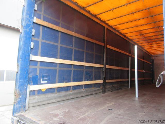 Open semitrailer with tarp SCHMITZ CARGOBULL MegaVarios verbreiterbar/auskurbelbar Ersatzrad