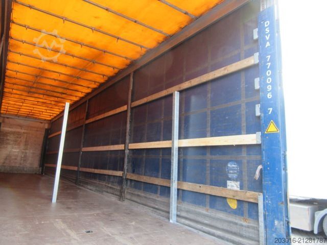 Open semitrailer with tarp SCHMITZ CARGOBULL MegaVarios verbreiterbar/auskurbelbar Ersatzrad
