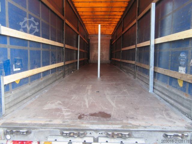 Open semitrailer with tarp SCHMITZ CARGOBULL MegaVarios verbreiterbar/auskurbelbar Ersatzrad