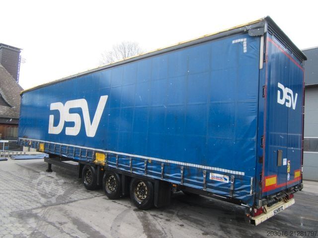 Open semitrailer with tarp SCHMITZ CARGOBULL Mega Varios 80% Bremse / 60% Reifen