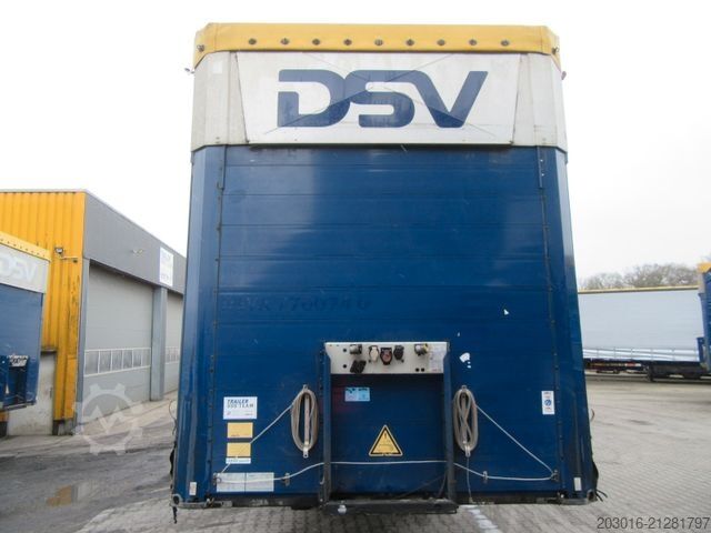 Open semitrailer with tarp SCHMITZ CARGOBULL Mega Varios 80% Bremse / 60% Reifen