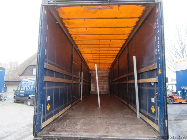Open semitrailer with tarp SCHMITZ CARGOBULL Mega Varios 80% Bremse / 60% Reifen