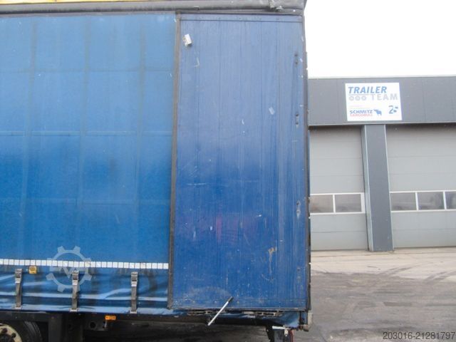 Open semitrailer with tarp SCHMITZ CARGOBULL Mega Varios 80% Bremse / 60% Reifen