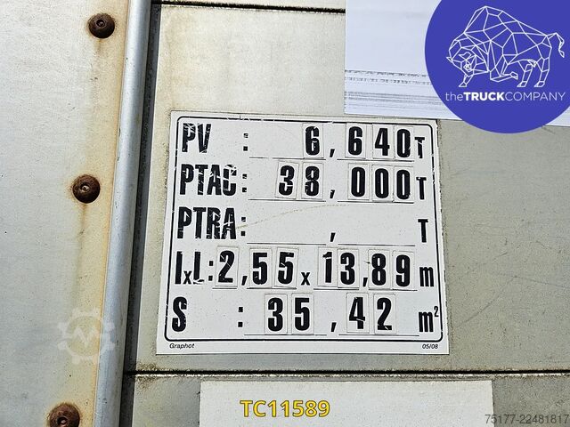 Sliding tarpaulins Schmitz Cargobull 
