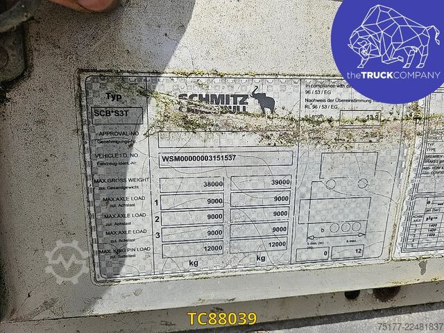 Sliding tarpaulins Schmitz Cargobull 