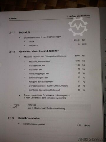 FASSLER K 400A FASSLER K 400A