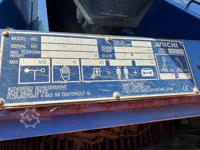 Telescopic boom lift Aichi SC 12 CSM