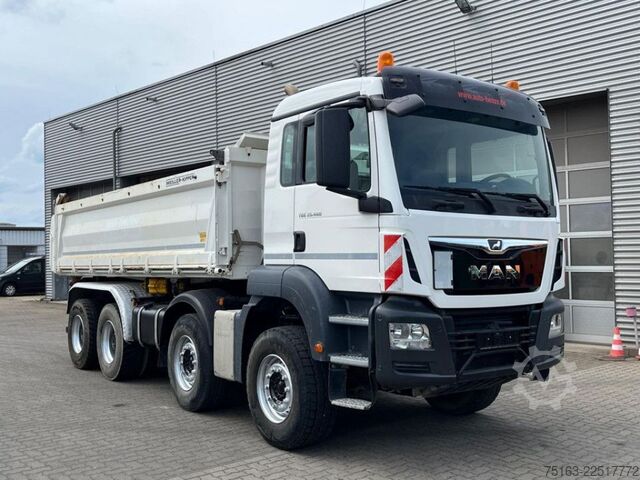 Three-sided tipper truck MAN TG-S 35.460 BB 8x4 4-Achs Kipper Bordmatik