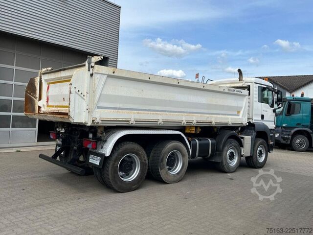 Three-sided tipper truck MAN TG-S 35.460 BB 8x4 4-Achs Kipper Bordmatik