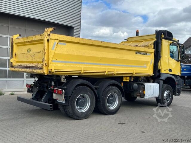 Three-sided tipper truck MERCEDES-BENZ Arocs 2648 6x4 3-Achs Kipper Meiller