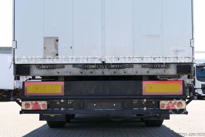 Open semitrailer with tarp HUMBAUR HSA 2006 Pritsche Plane SAF-Achsen