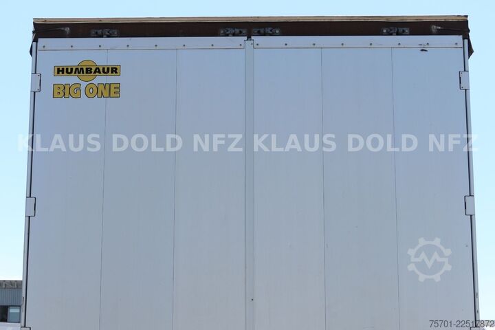 Open semitrailer with tarp HUMBAUR HSA 2006 Pritsche Plane SAF-Achsen