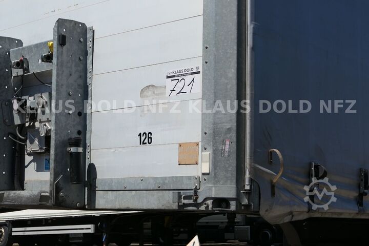 Open semitrailer with tarp HUMBAUR HSA 2006 Pritsche Plane SAF-Achsen
