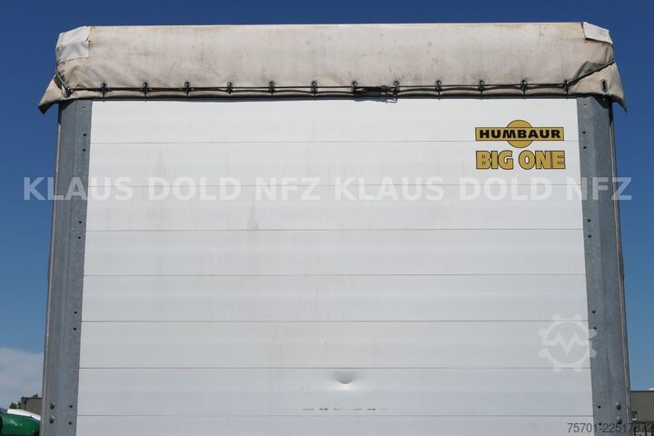 Open semitrailer with tarp HUMBAUR HSA 2006 Pritsche Plane SAF-Achsen