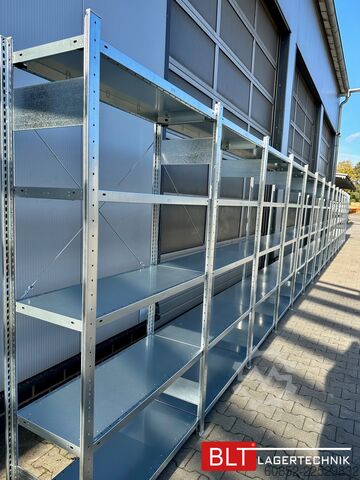 Modular shelf ca. 60,06 lfm. Fachbodenregale META H: 200 cm , T: 40 cm , 150 kg pro Ebene