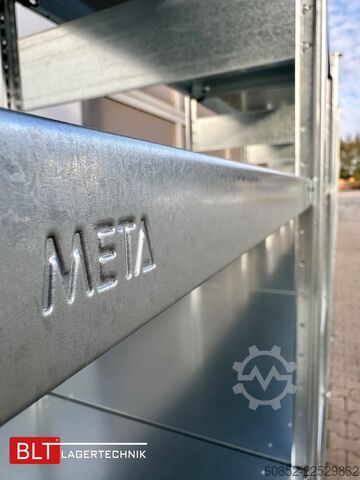 Modular shelf ca. 60,06 lfm. Fachbodenregale META H: 200 cm , T: 40 cm , 150 kg pro Ebene