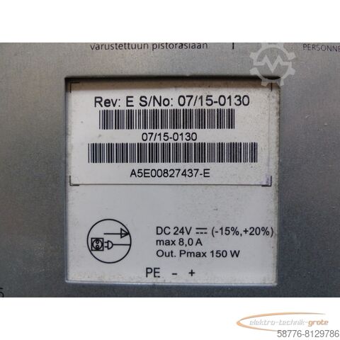 Component Siemens 6BK1000-0AE30-0AA0 Box PC 627-KSP EA X-MC SN:VPV8000779 , ohne Festplatte