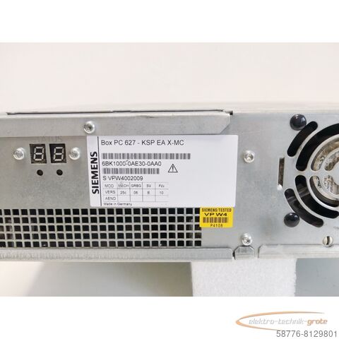 Component Siemens 6BK1000-0AE30-0AA0 Simatik Box PC  4002009 , ohne Festplatte