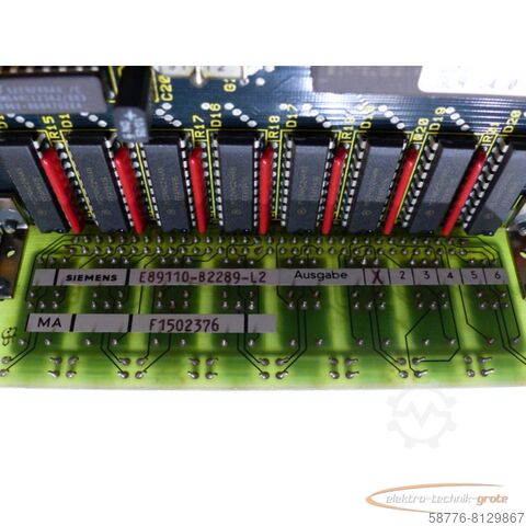 Component Siemens 6DM1001-8WX02 Regelkarte