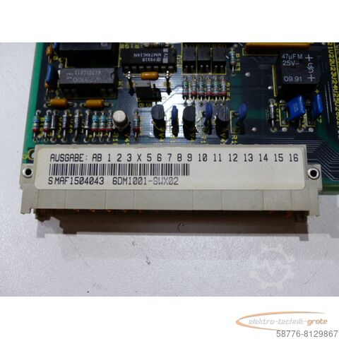 Component Siemens 6DM1001-8WX02 Regelkarte