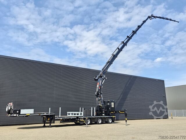 Tieflader Broshuis 3ABSD / EXTENADABLE / HIAB IQ 958 E9 + JIB 155-...