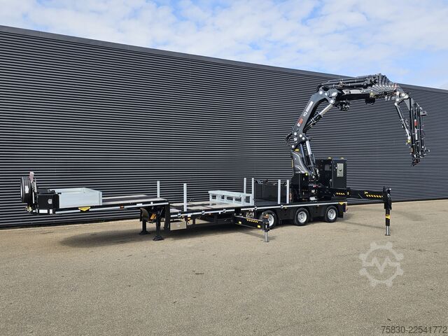 Tieflader Broshuis 3ABSD / EXTENADABLE / HIAB IQ 958 E9 + JIB 155-...