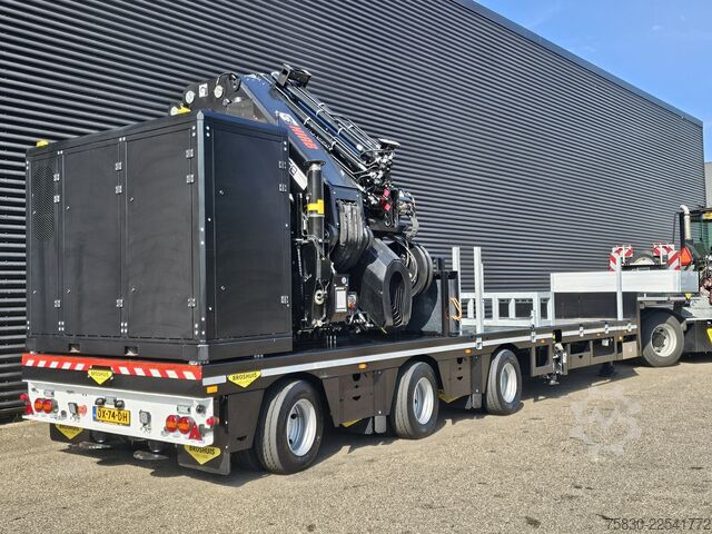 Tieflader Broshuis 3ABSD / EXTENADABLE / HIAB IQ 958 E9 + JIB 155-...