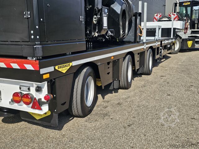 Tieflader Broshuis 3ABSD / EXTENADABLE / HIAB IQ 958 E9 + JIB 155-...