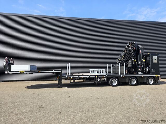 Tieflader Broshuis 3ABSD / EXTENADABLE / HIAB IQ 958 E9 + JIB 155-...