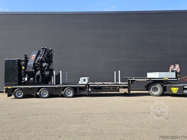 Tieflader Broshuis 3ABSD / EXTENADABLE / HIAB IQ 958 E9 + JIB 155-...