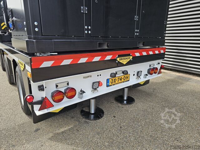 Low loader Broshuis 3ABSD / EXTENADABLE / HIAB 95 tm + JIB / ELECTR...