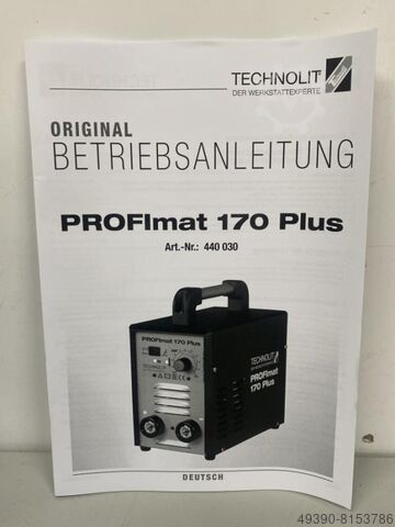 Inverter Schweißgerät zum E-Handschweißen; MMA-Schweißgerät, Inverterschweißgerät, Inverter-Schweißs Technolit Profimat 170 plus