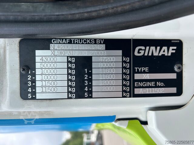 Hakenarmsystem Ginaf X 4243 TS / DAF CF 460 TS 8x6 / VDL Hooklift 30...