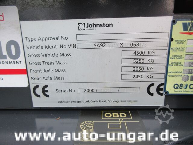 Road sweeper Johnston CN 201 Kleinkehrmaschine Euro 6 Diesel
