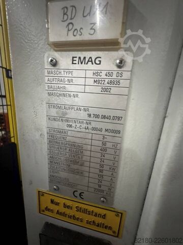 Vertikaldrehmaschine EMAG VSC 450 DS