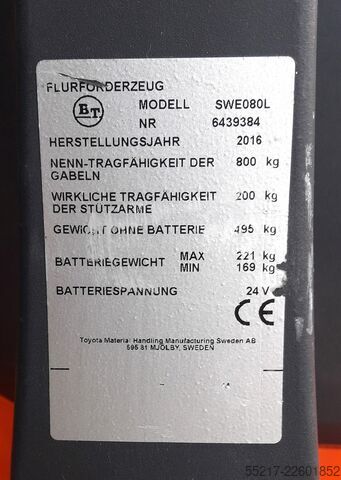 Hochhubwagen TOYOTA BT SWE 080L