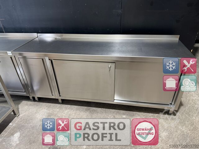 Edelstahl - Arbeitsschrank/Tisch Rational 