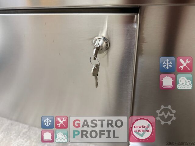 Edelstahl - Arbeitsschrank/Tisch Rational 