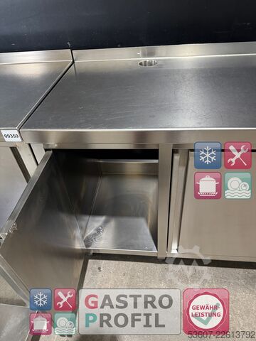 Edelstahl - Arbeitsschrank/Tisch Rational 